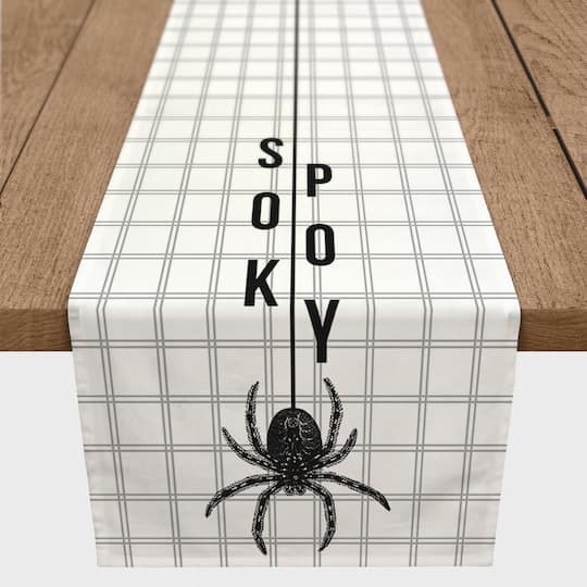 90&#x22; Spooky Spider Table Runner